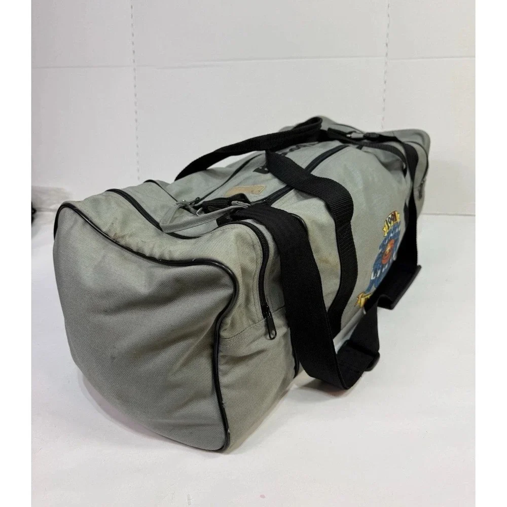 Vtg BF Goodrich 1991‎ FINAL FOUR INDIANAPOLIS Duffel Bag Gray Canvas Carry On